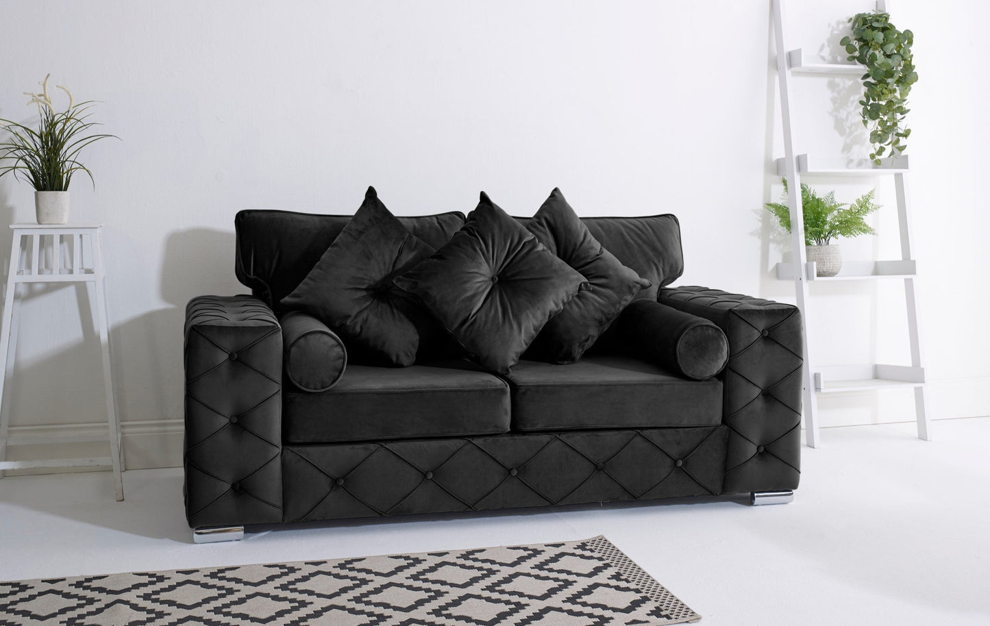 Milton 3+2 Fullback + Bolster / Buttoned Cushions - Sofa Scape UK