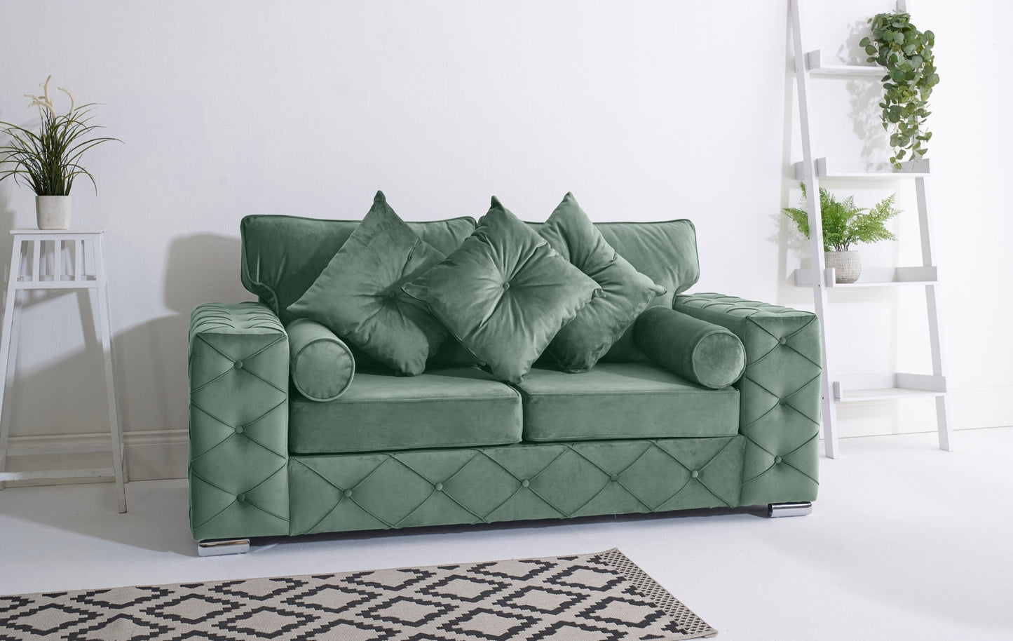 Milton 3+2 Fullback + Bolster / Buttoned Cushions - Sofa Scape UK
