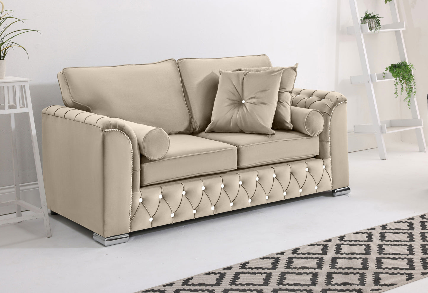 Santoro 3+2 Fullback + Extra Cushions + Diamonds