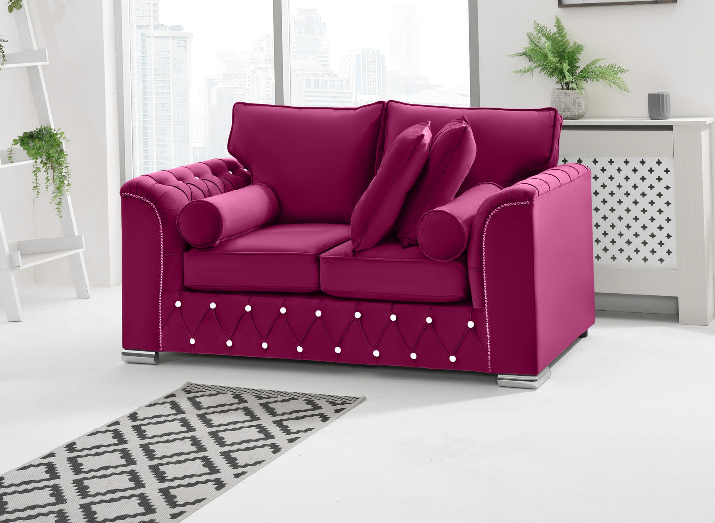 Santoro 3+2 Fullback + Extra Cushions + Diamonds