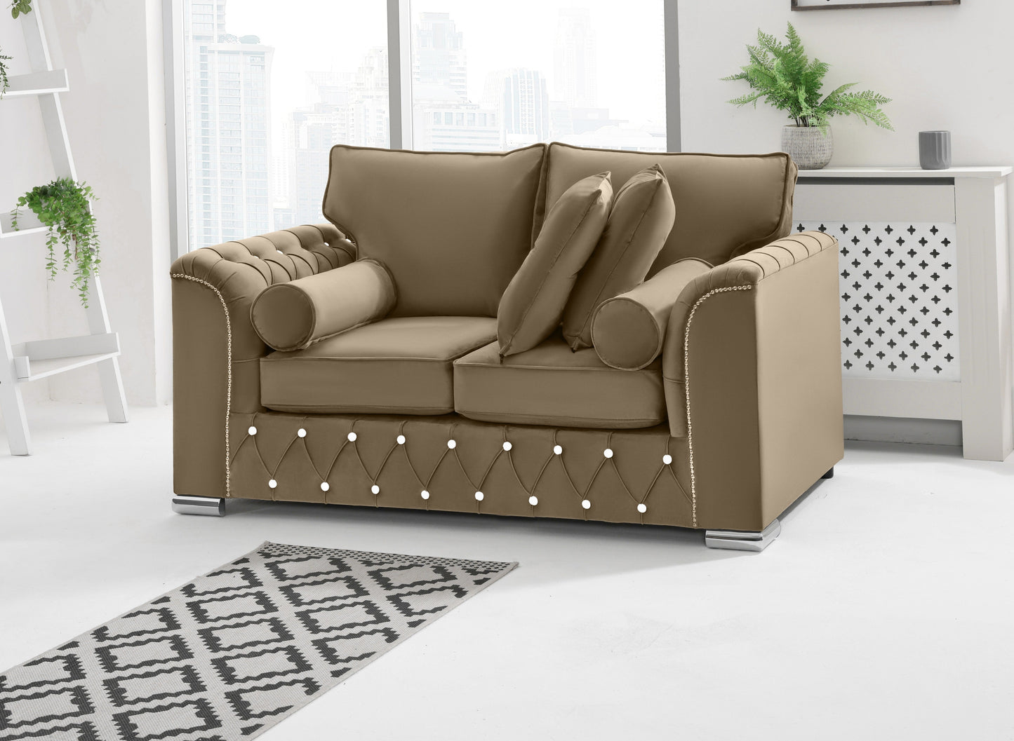 Santoro 3+2 Fullback + Extra Cushions + Diamonds
