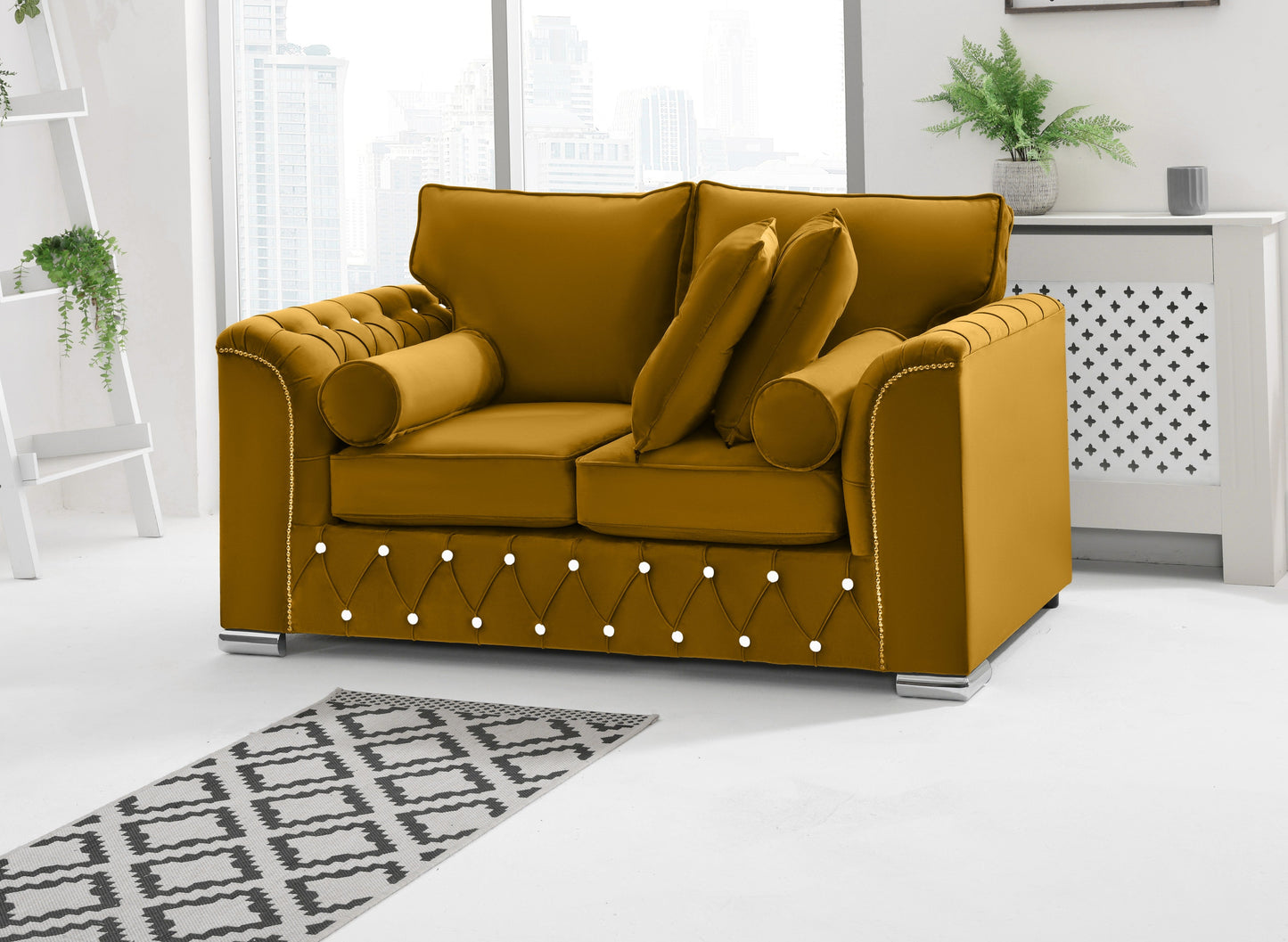 Santoro 3+2 Fullback + Extra Cushions + Diamonds