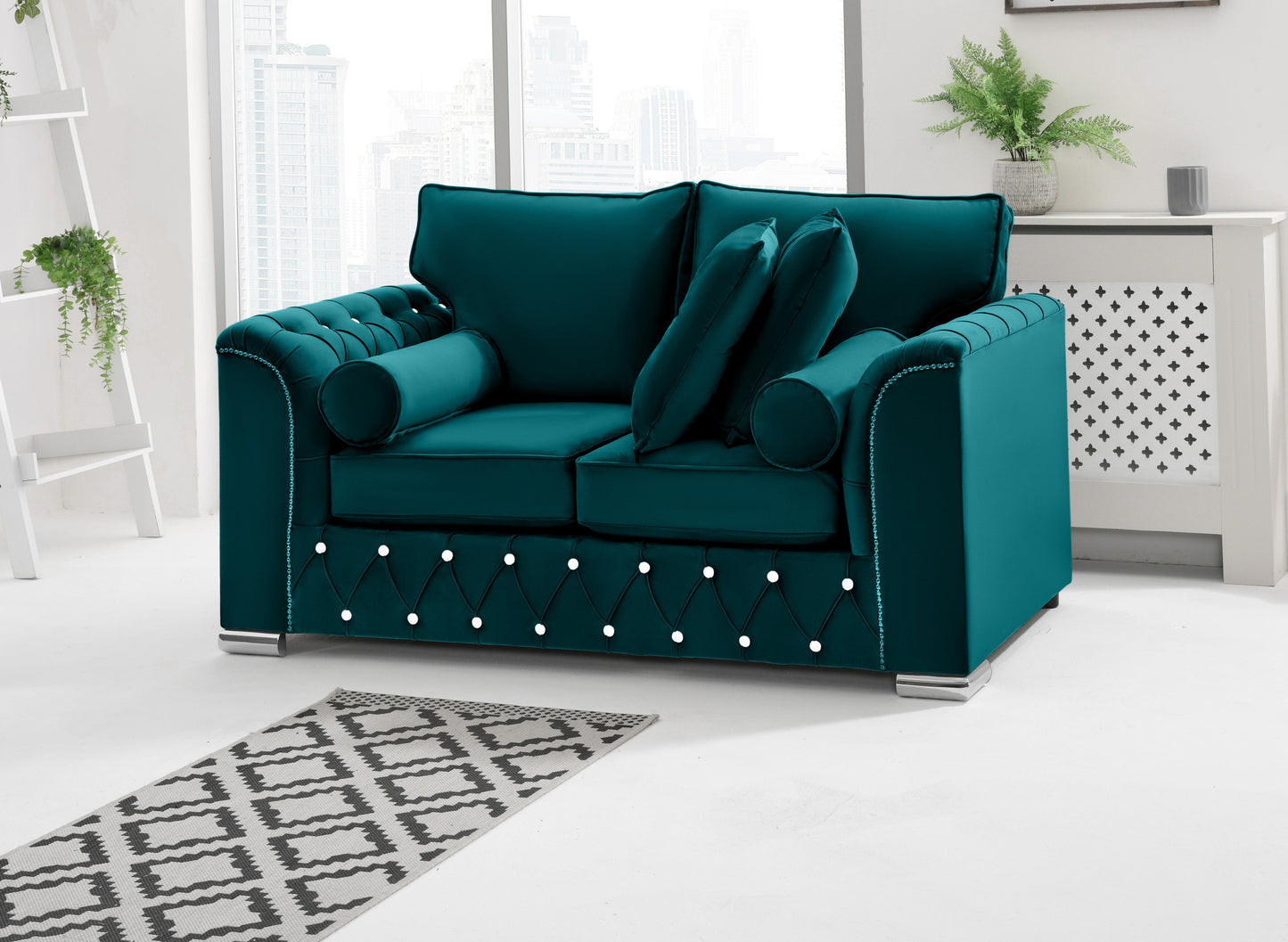 Santoro 3+2 Fullback + Extra Cushions + Diamonds