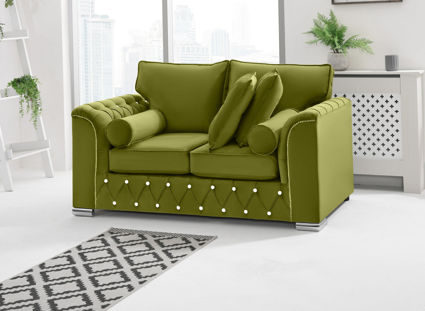 Santoro 3+2 Fullback + Extra Cushions + Diamonds