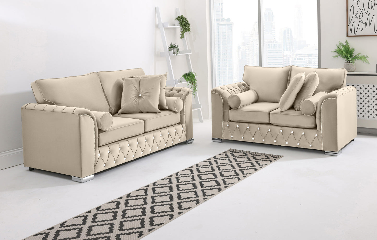 Santoro 3+2 Fullback + Extra Cushions + Diamonds