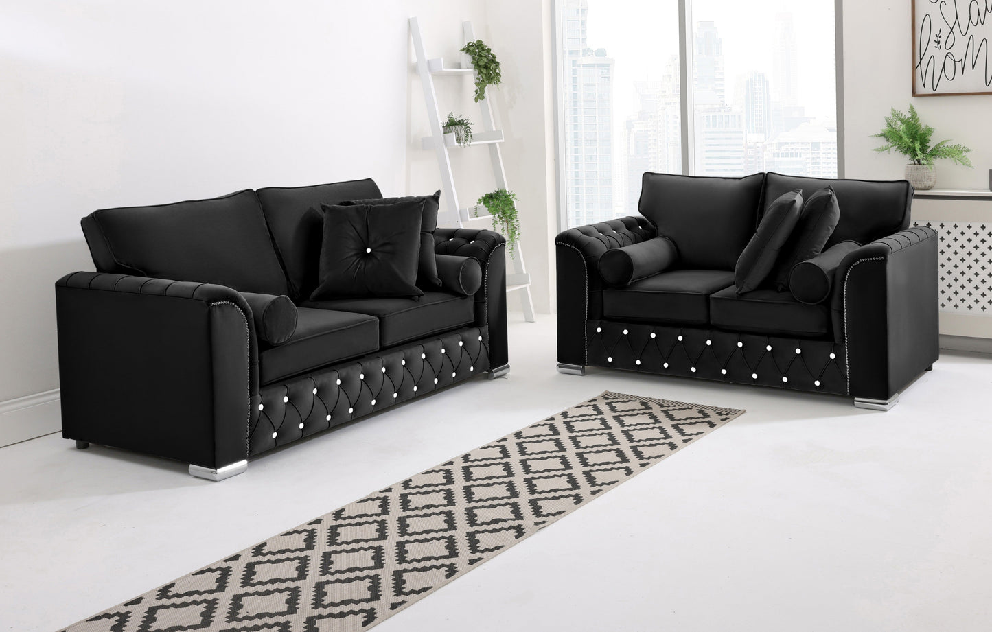Santoro 3+2 Fullback + Extra Cushions + Diamonds