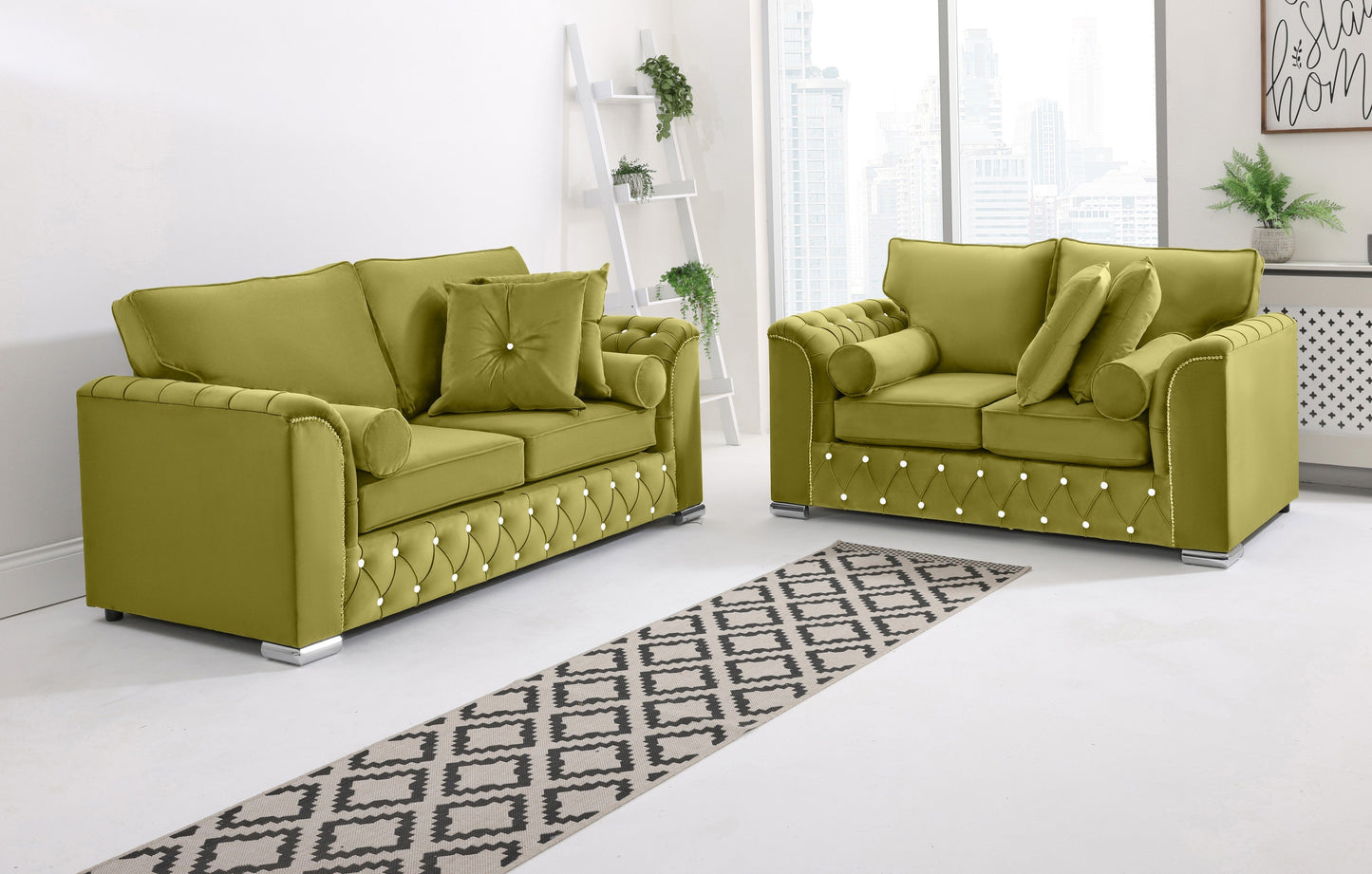 Santoro 3+2 Fullback + Extra Cushions + Diamonds