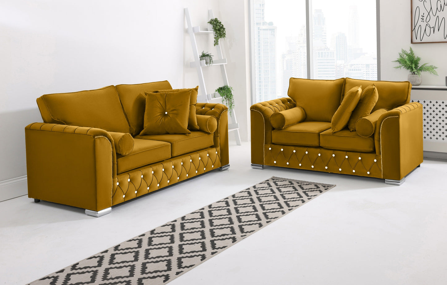 Santoro 3+2 Fullback + Extra Cushions + Diamonds