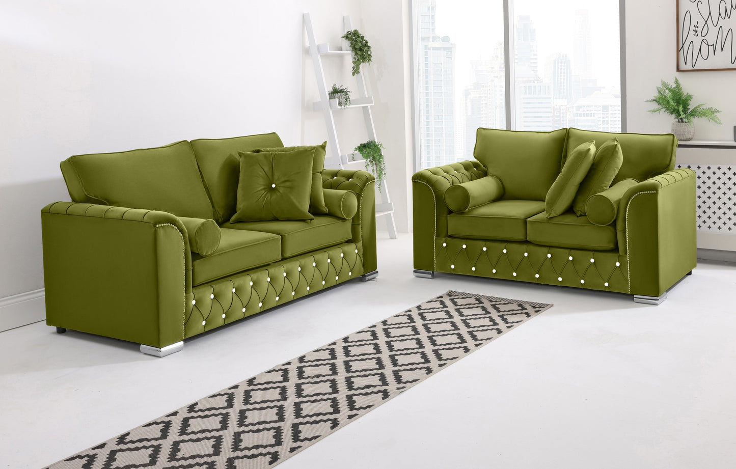 Santoro 3+2 Fullback + Extra Cushions + Diamonds