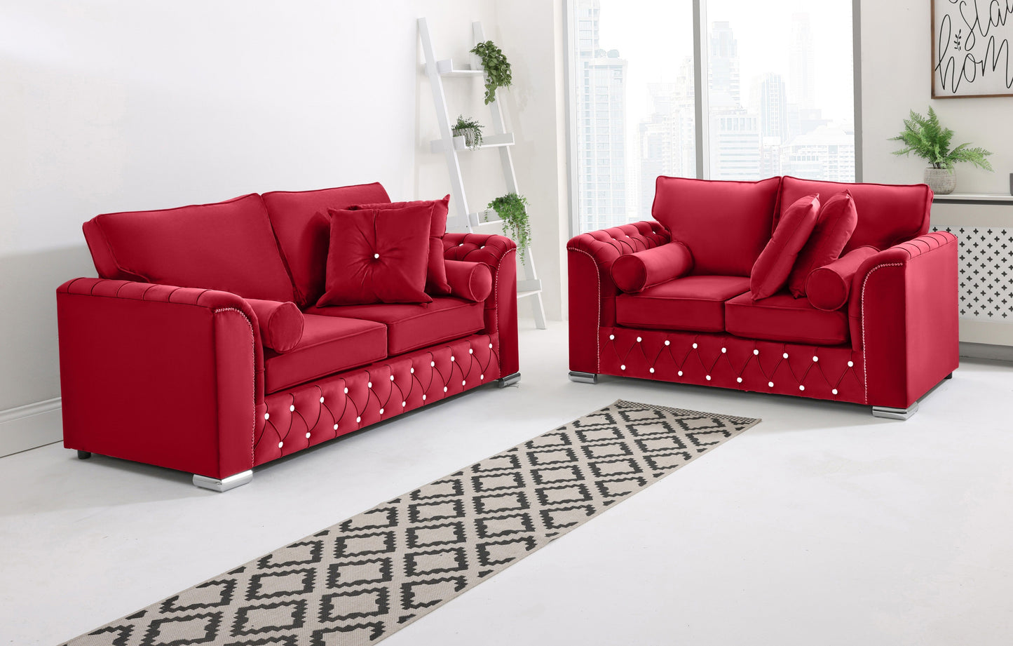 Santoro 3+2 Fullback + Extra Cushions + Diamonds