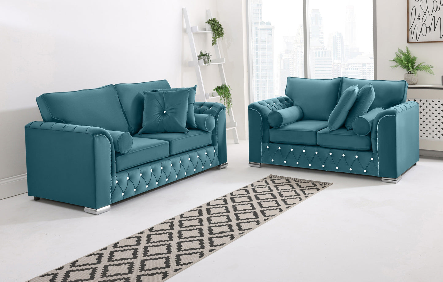 Santoro 3+2 Fullback + Extra Cushions + Diamonds