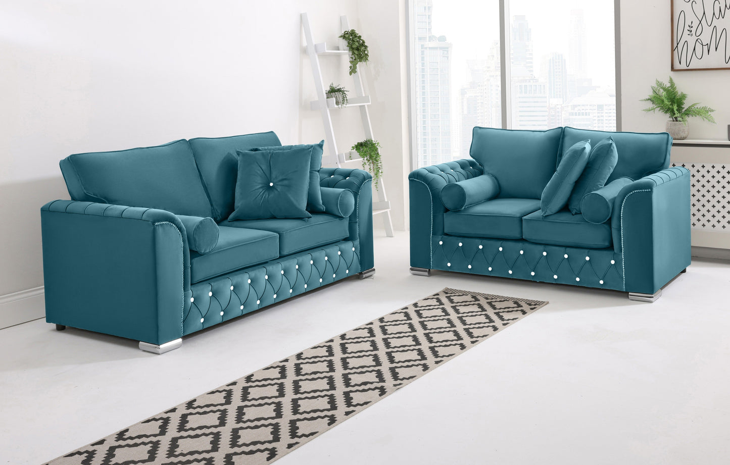 Santoro 3+2 Fullback + Extra Cushions + Diamonds