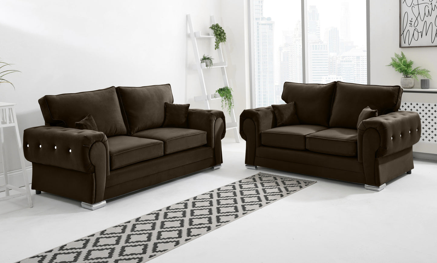 Lucera Plush 3+2 Fullback + Diamonds