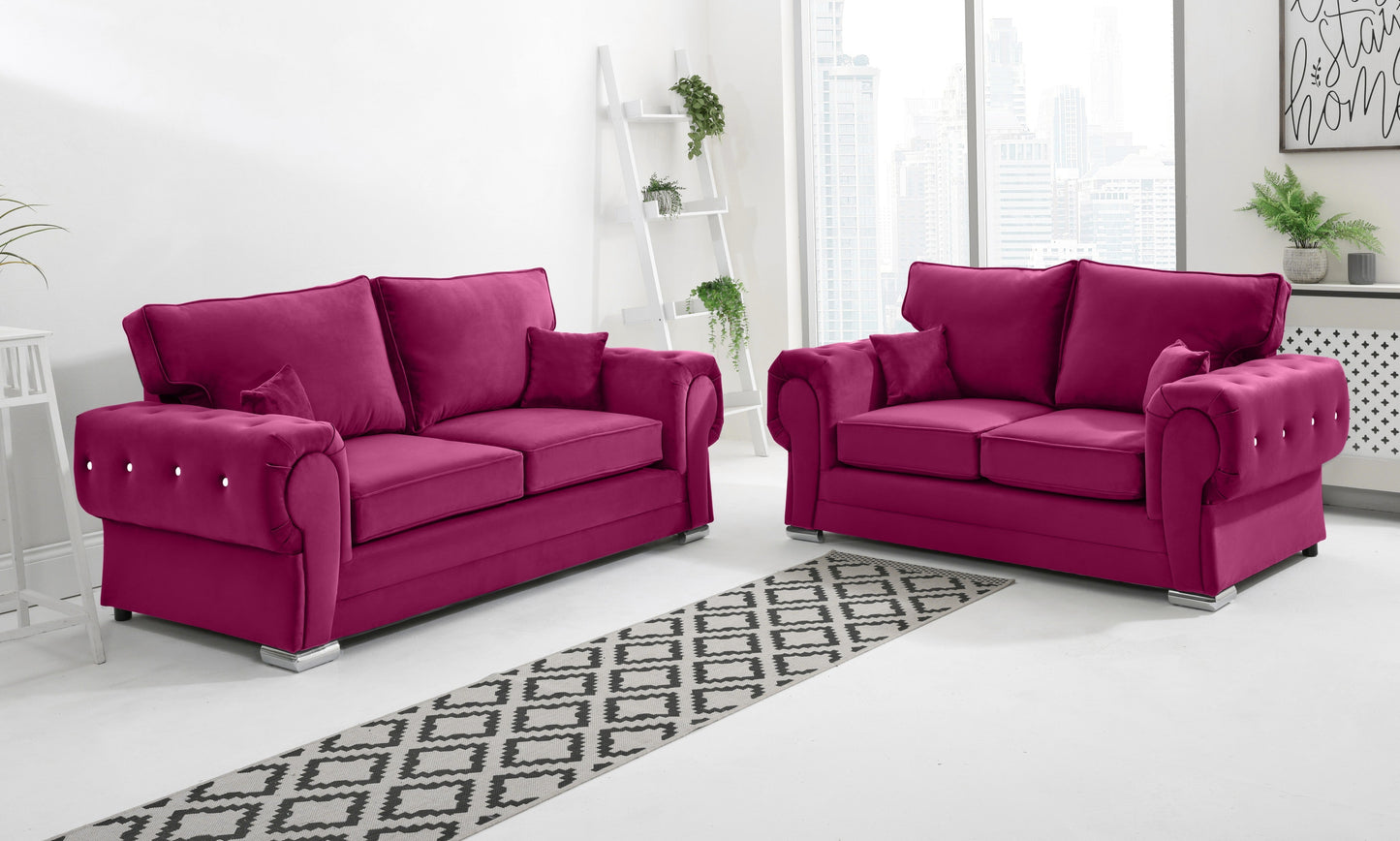 Lucera Plush 3+2 Fullback + Diamonds