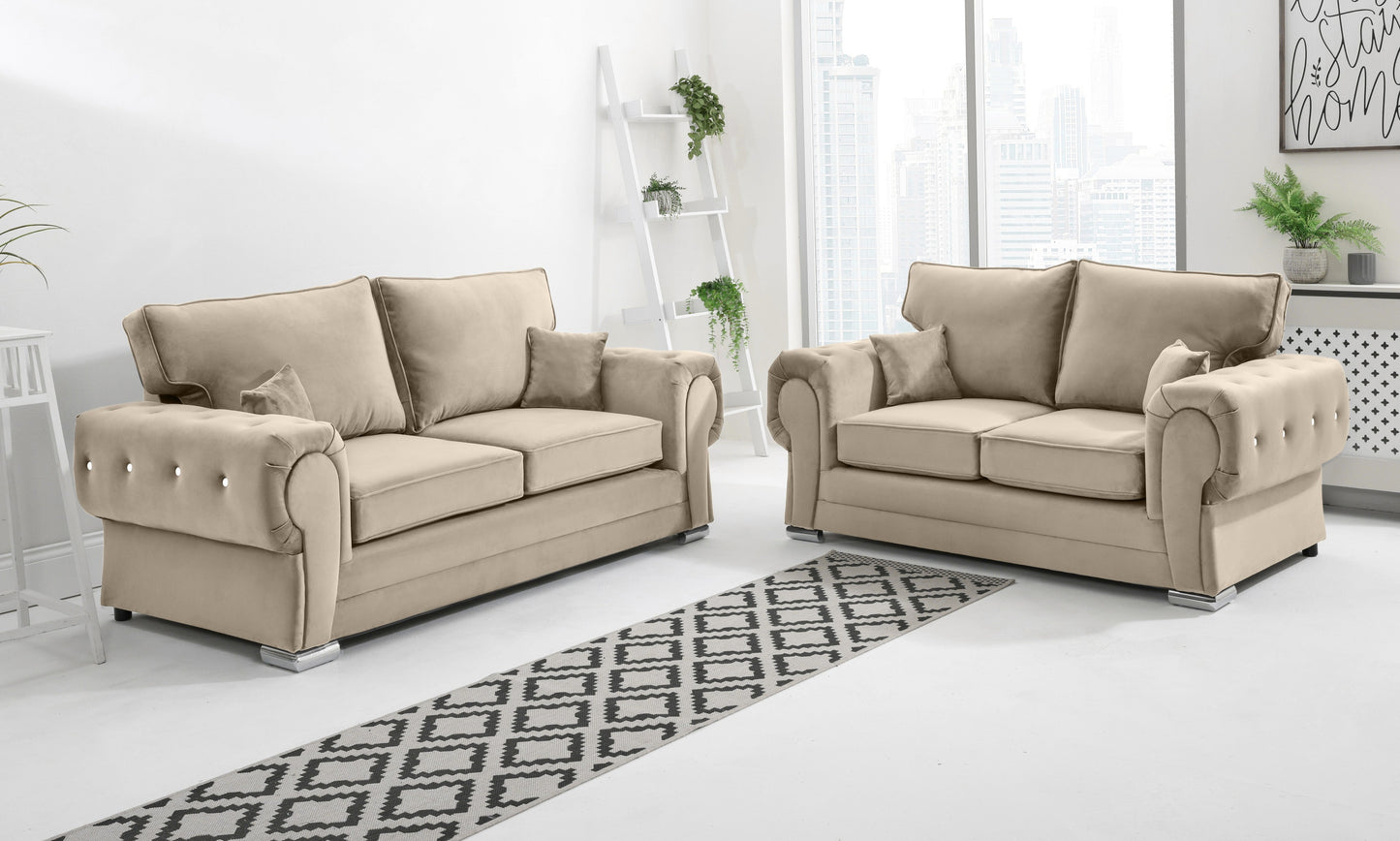 Lucera Plush 3+2 Fullback + Diamonds