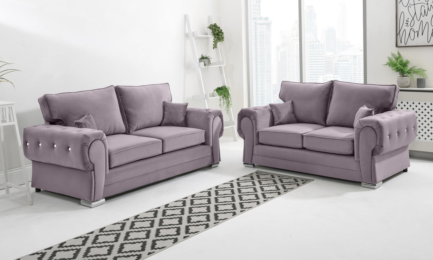 Lucera Plush 3+2 Fullback + Diamonds