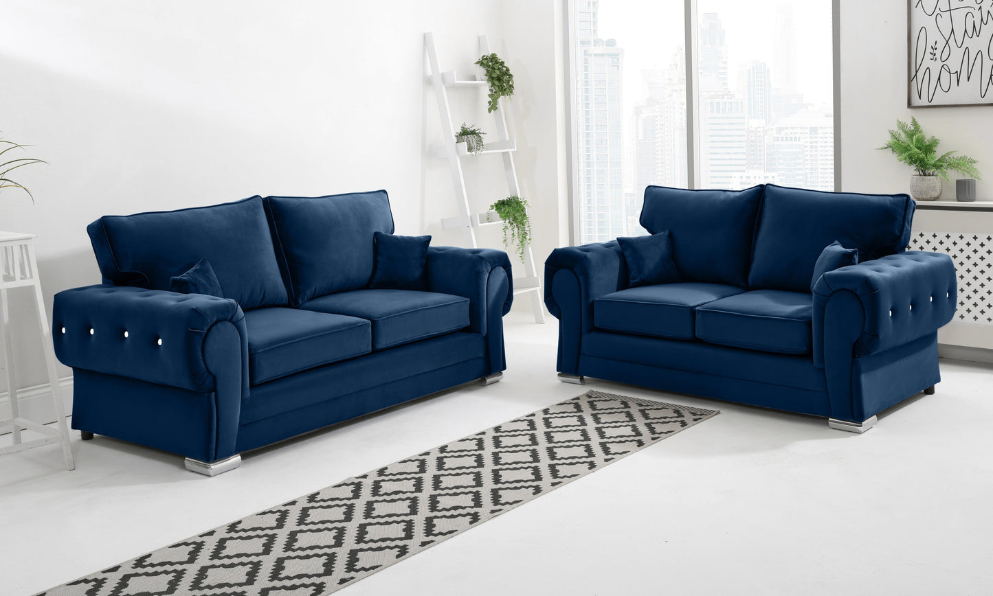 Lucera Plush 3+2 Fullback + Diamonds