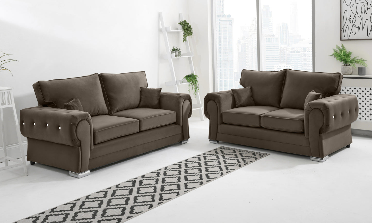 Lucera Plush 3+2 Fullback + Diamonds