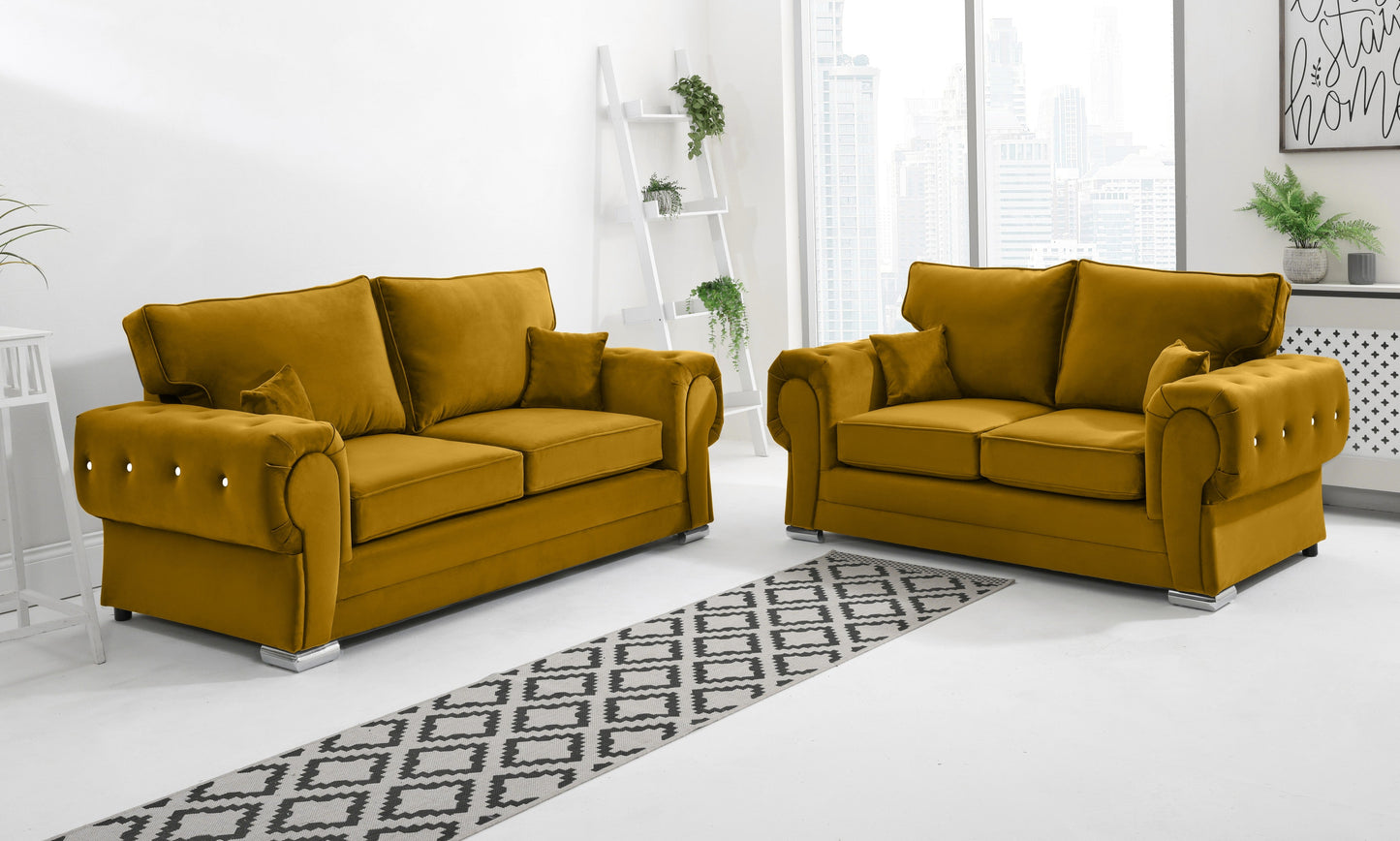 Lucera Plush 3+2 Fullback + Diamonds