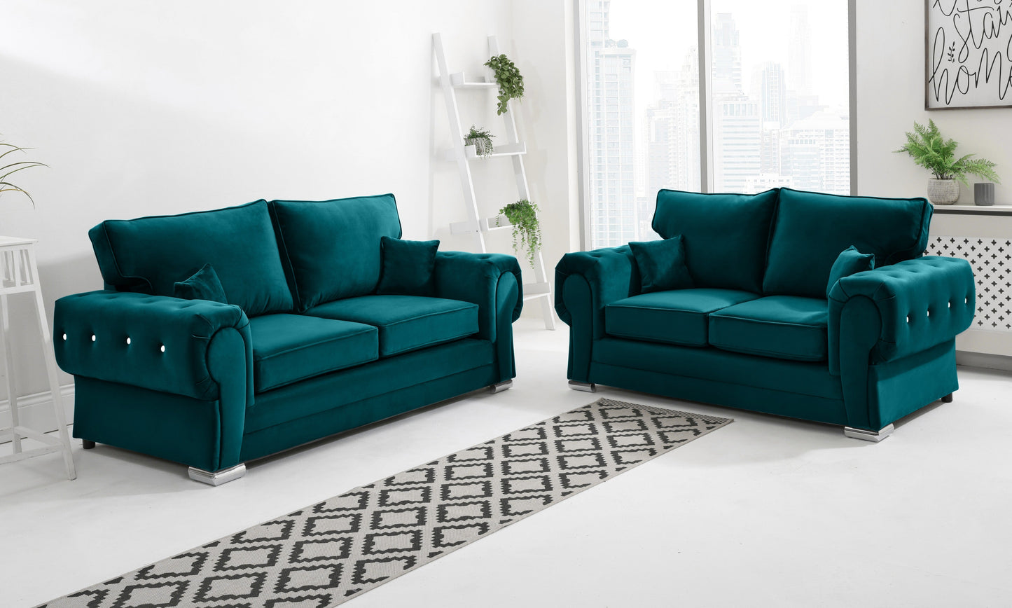 Lucera Plush 3+2 Fullback + Diamonds