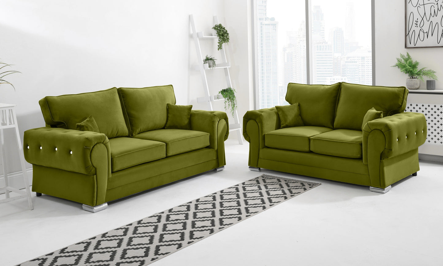 Lucera Plush 3+2 Fullback + Diamonds