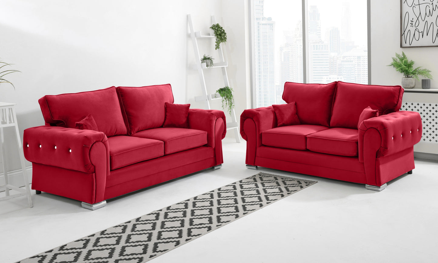 Lucera Plush 3+2 Fullback + Diamonds