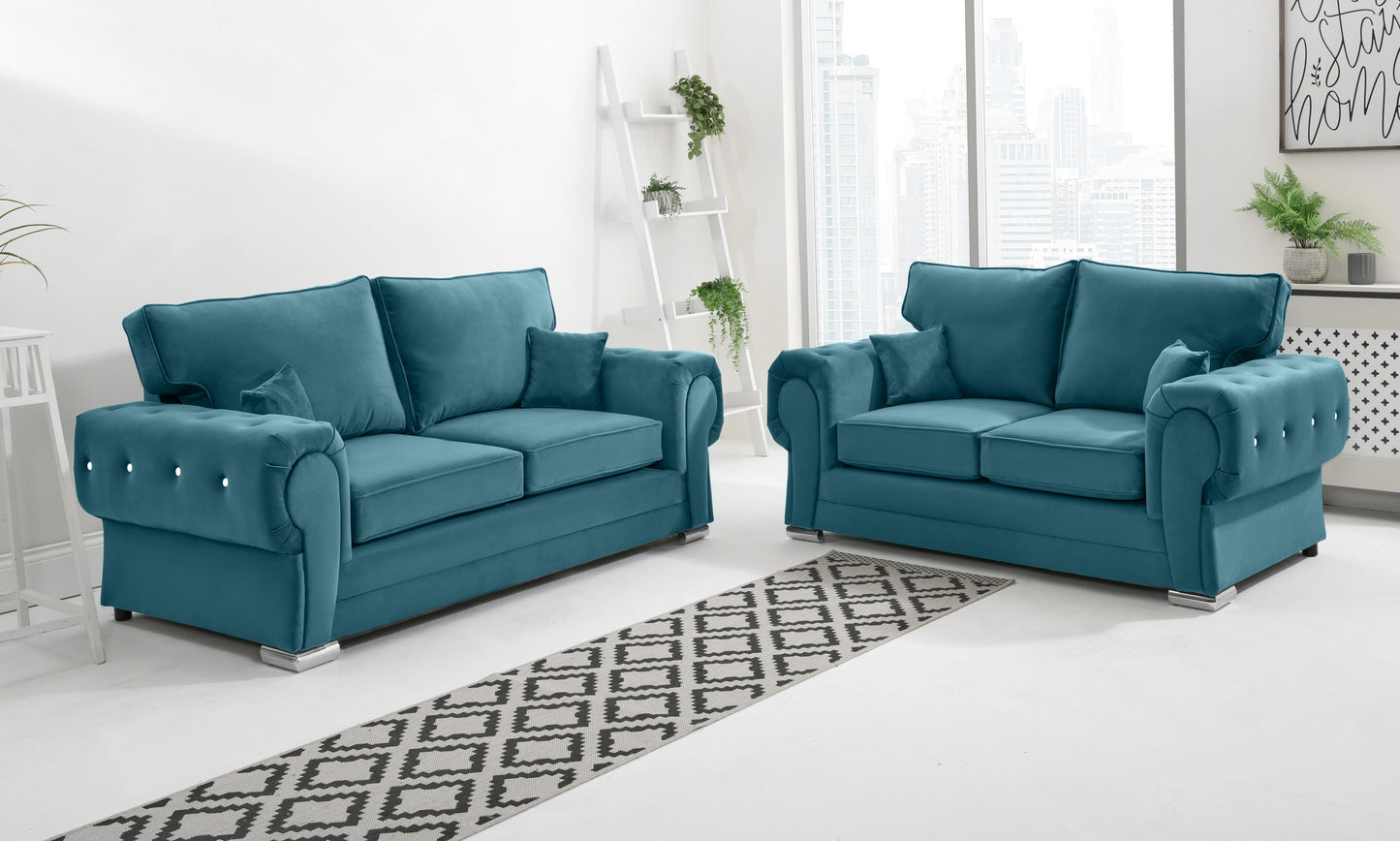 Lucera Plush 3+2 Fullback + Diamonds