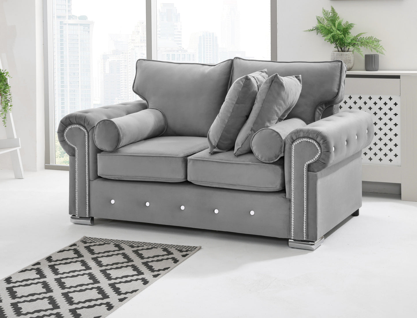 Novara 3+2 Fullback + Extra Cushions + Diamonds