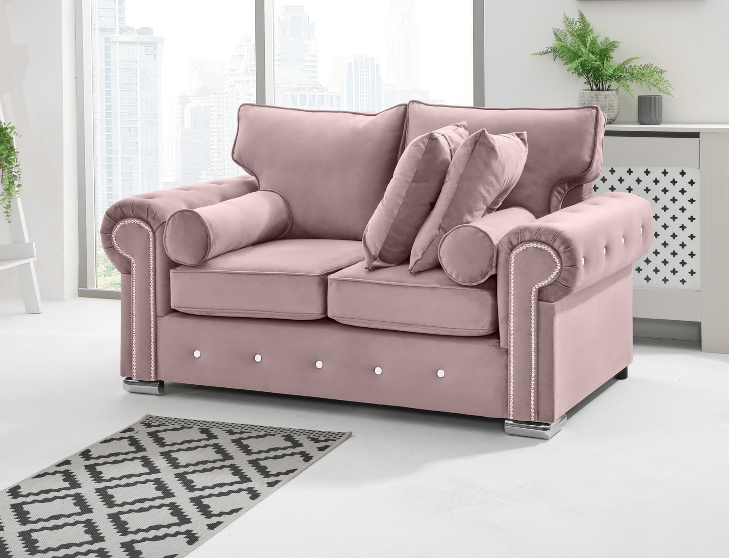 Novara 3+2 Fullback + Extra Cushions + Diamonds