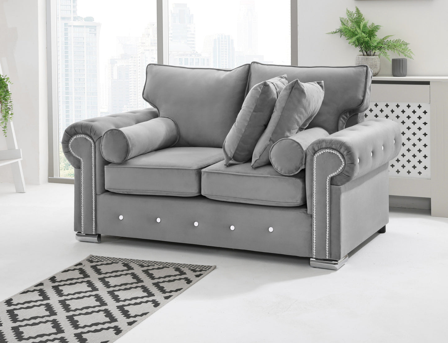 Novara 3+2 Fullback + Extra Cushions + Diamonds