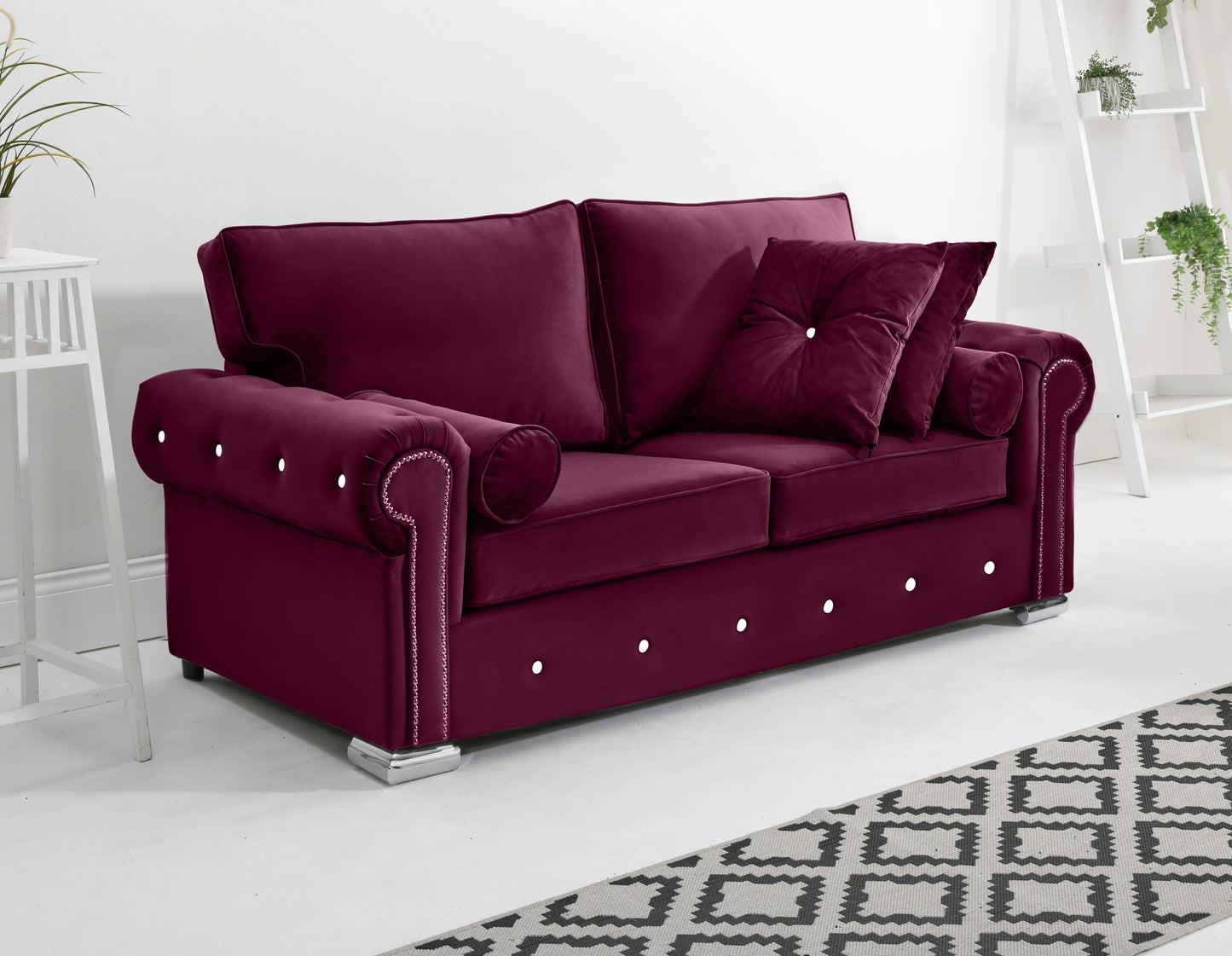 Novara 3+2 Fullback + Extra Cushions + Diamonds