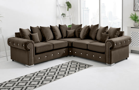 Novara Corner Scatterback + Diamonds - Sofa Scape UK