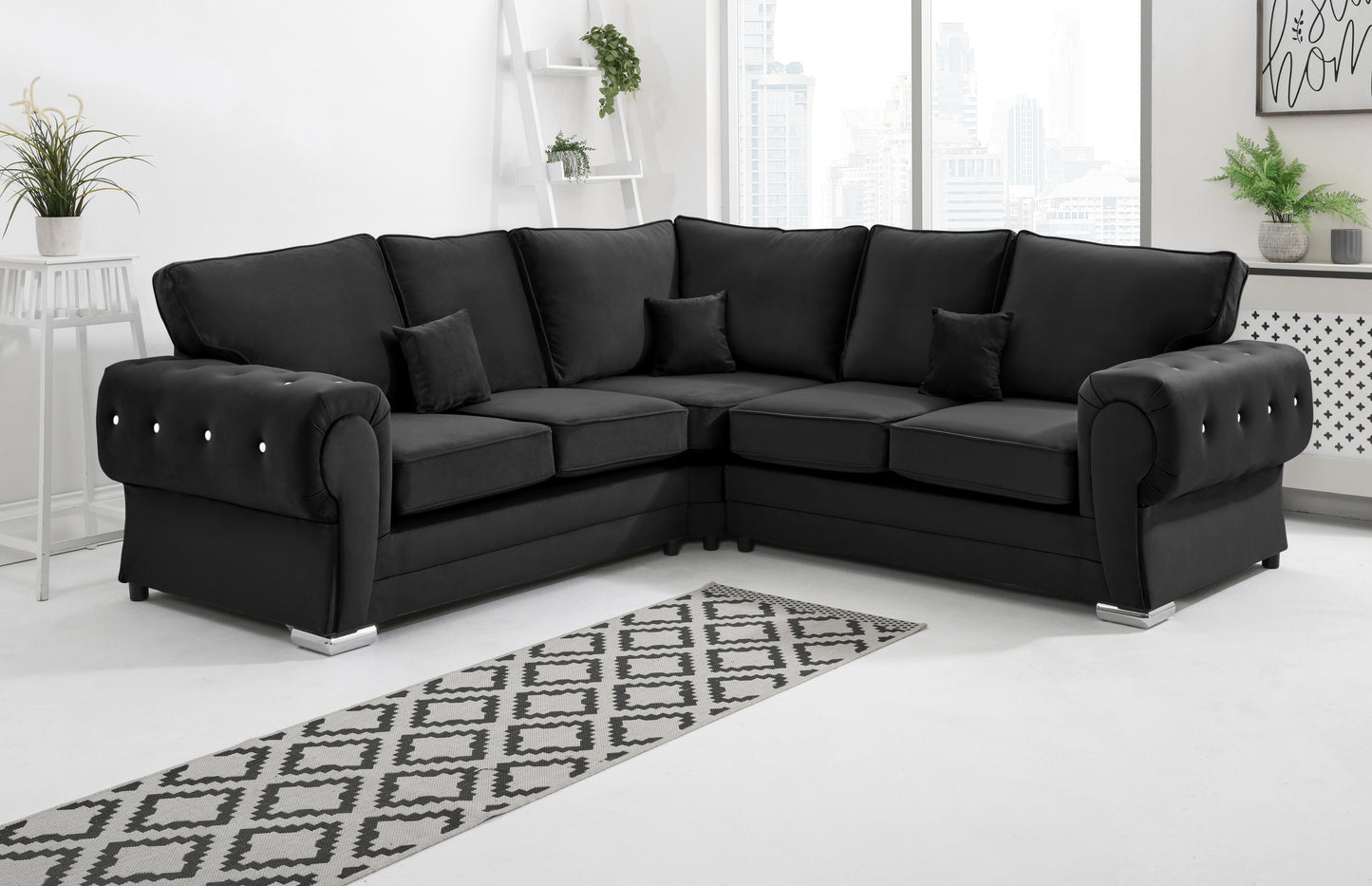 Lucera Plush Corner Fullback + Diamonds