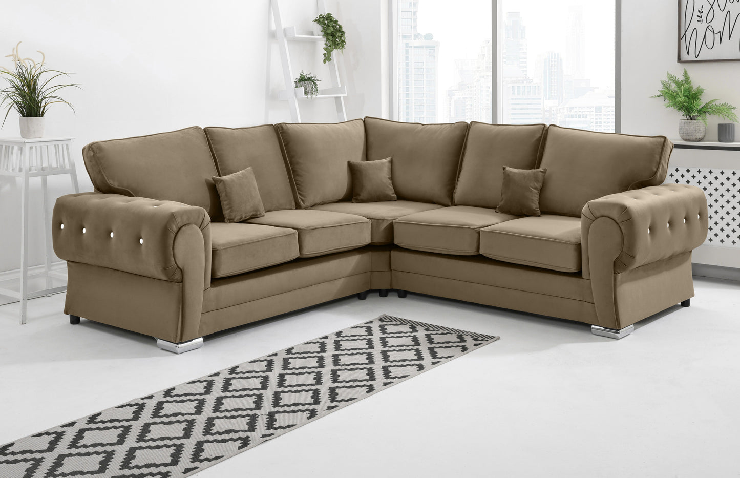 Lucera Plush Corner Fullback + Diamonds