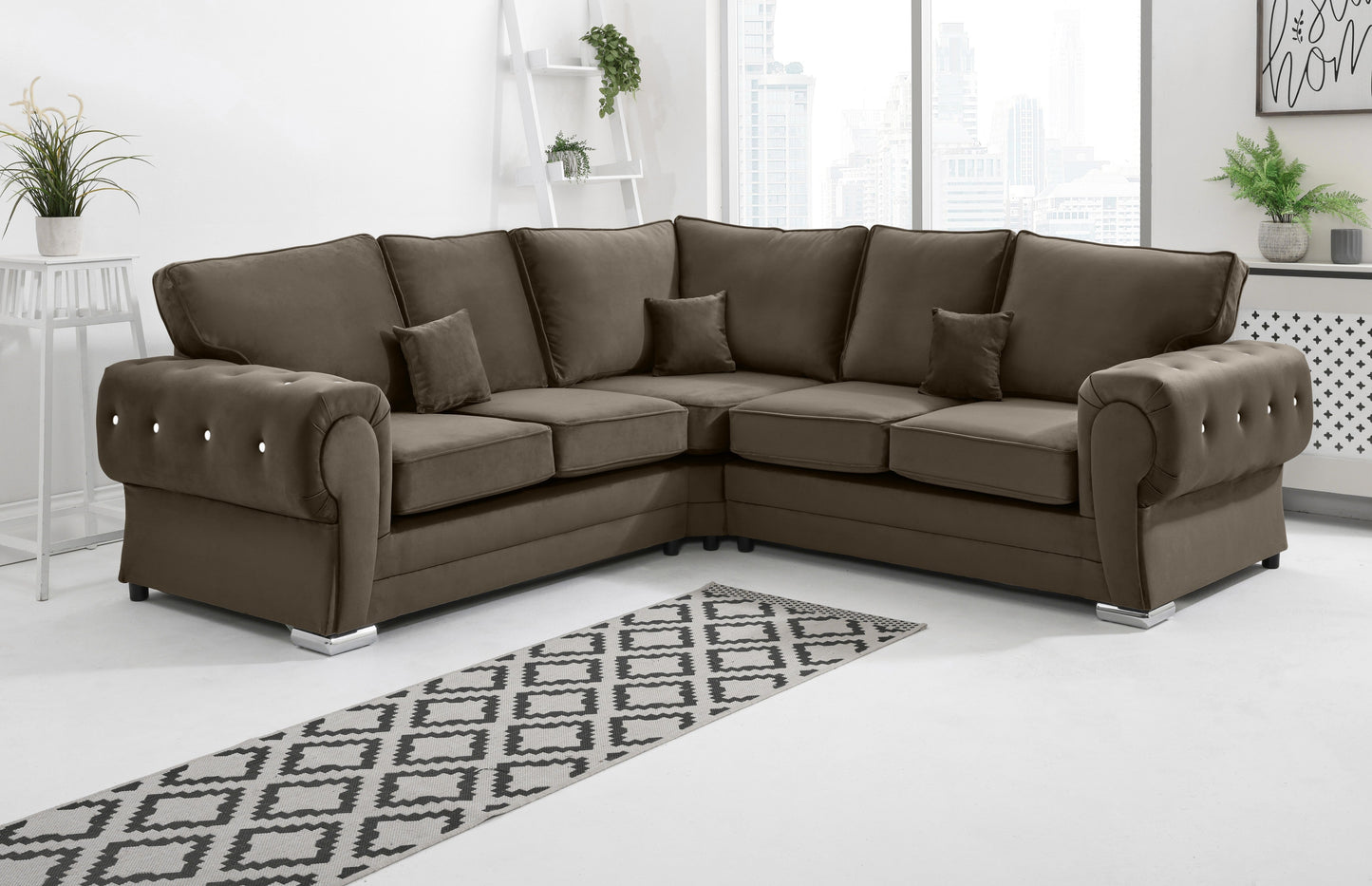Lucera Plush Corner Fullback + Diamonds