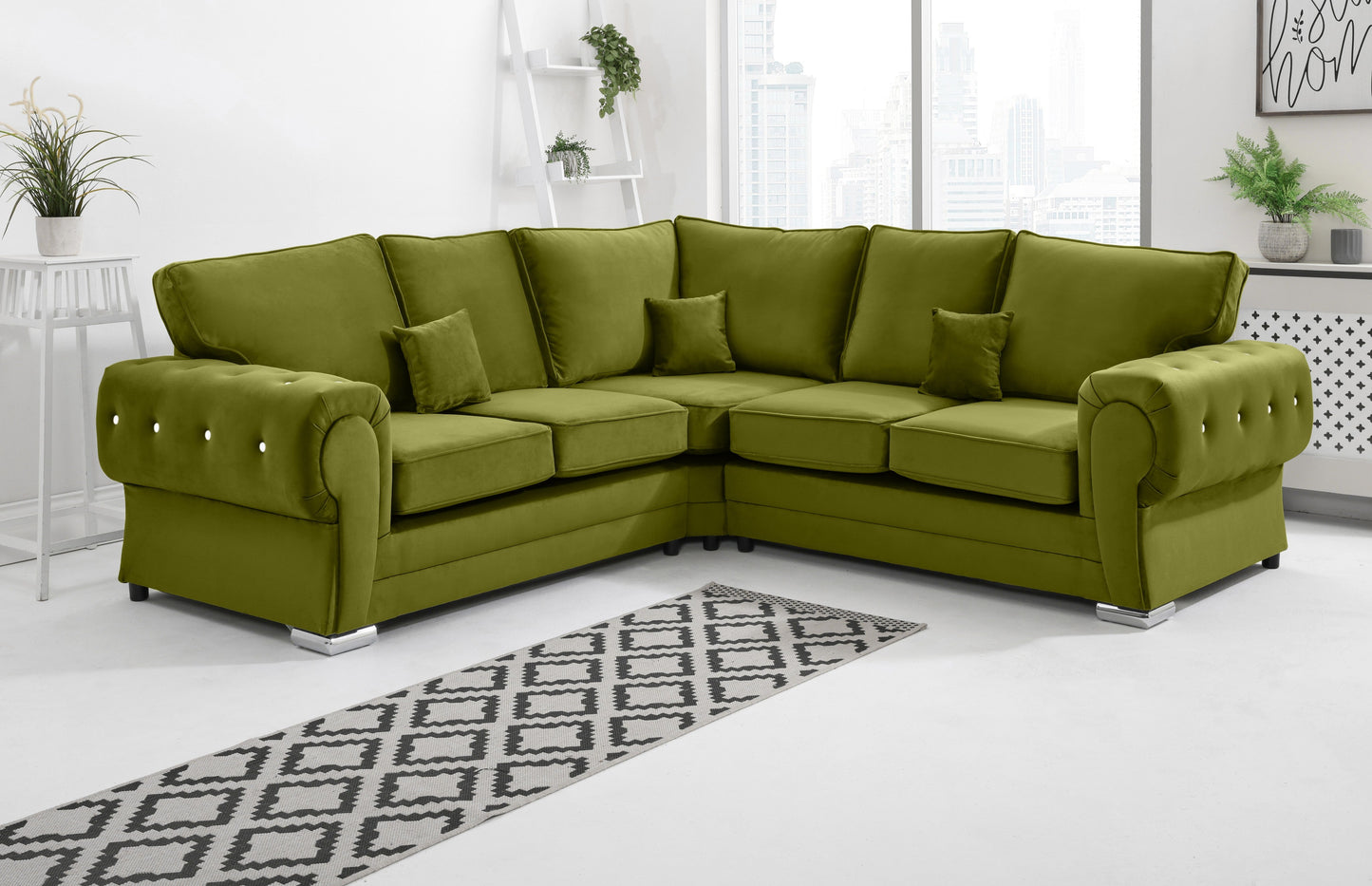 Lucera Plush Corner Fullback + Diamonds