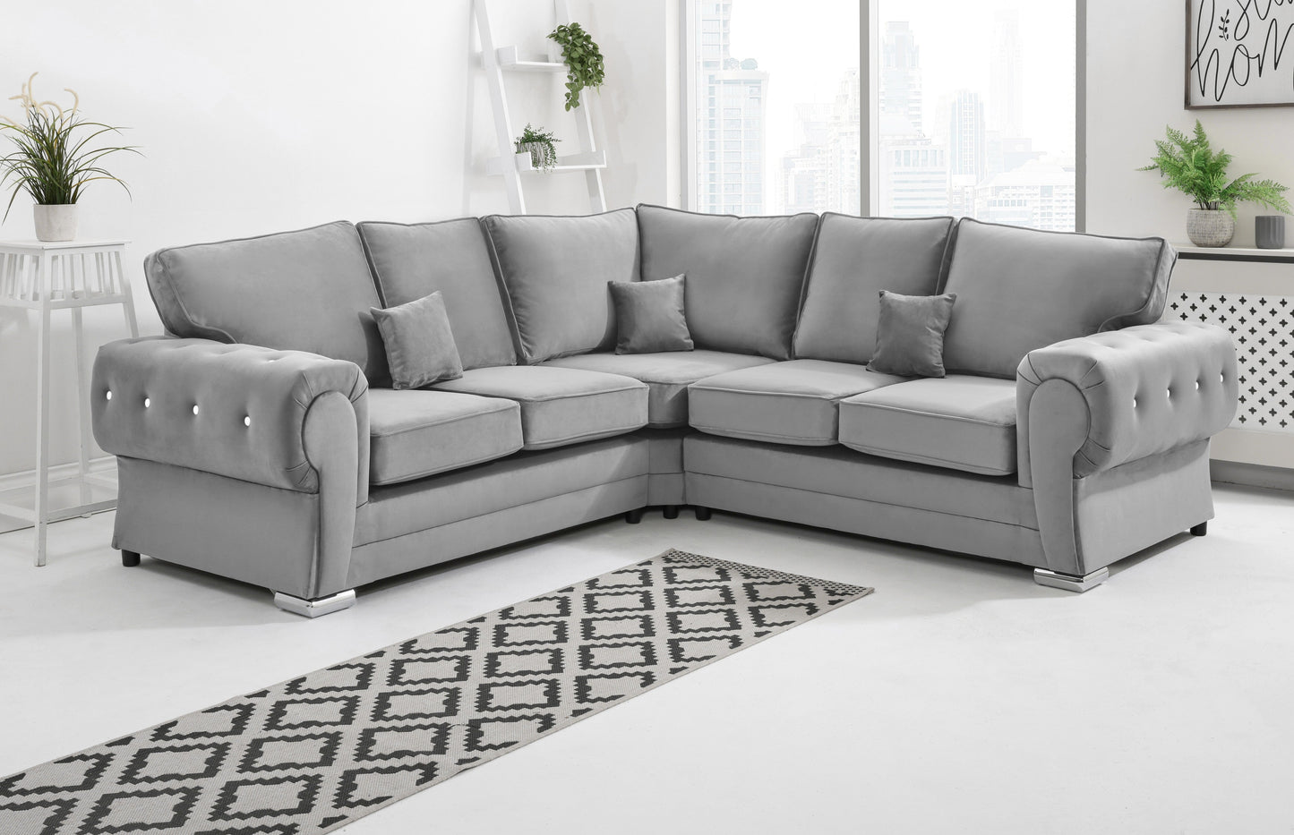 Lucera Plush Corner Fullback + Diamonds