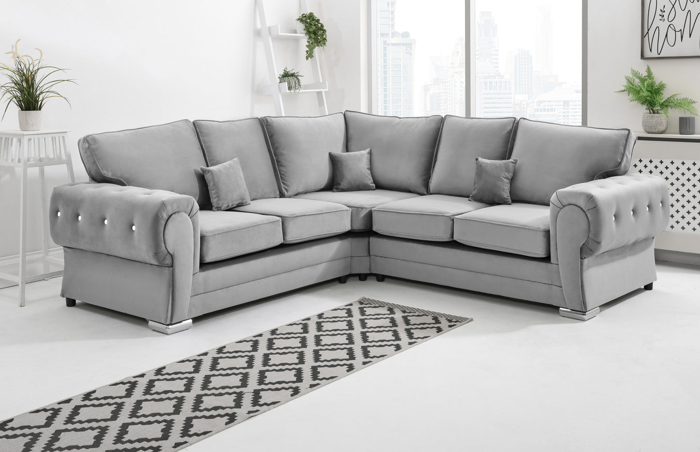 Lucera Plush Corner Fullback + Diamonds