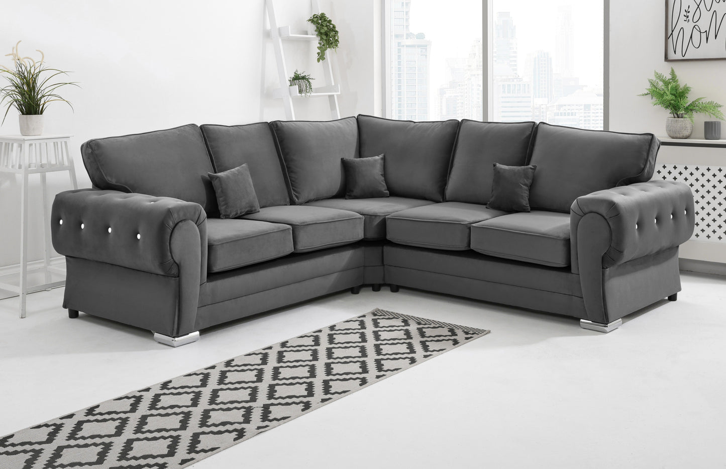 Lucera Plush Corner Fullback + Diamonds