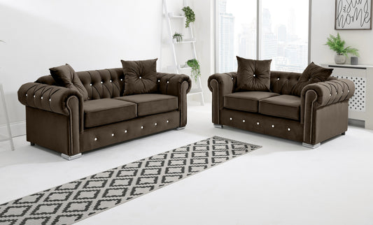 Novara 3+2 Chesterfield + Diamonds