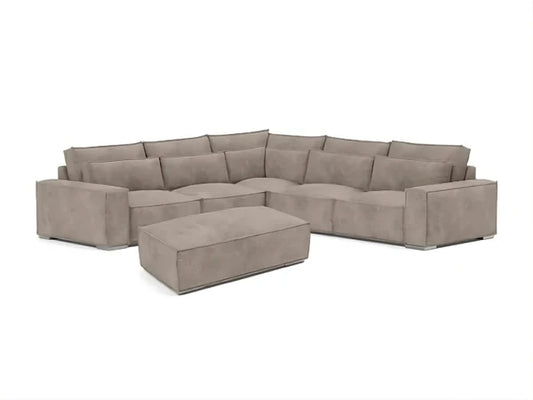 Ellington Double Corner Sofa & Footstool - Sofa Scape UK