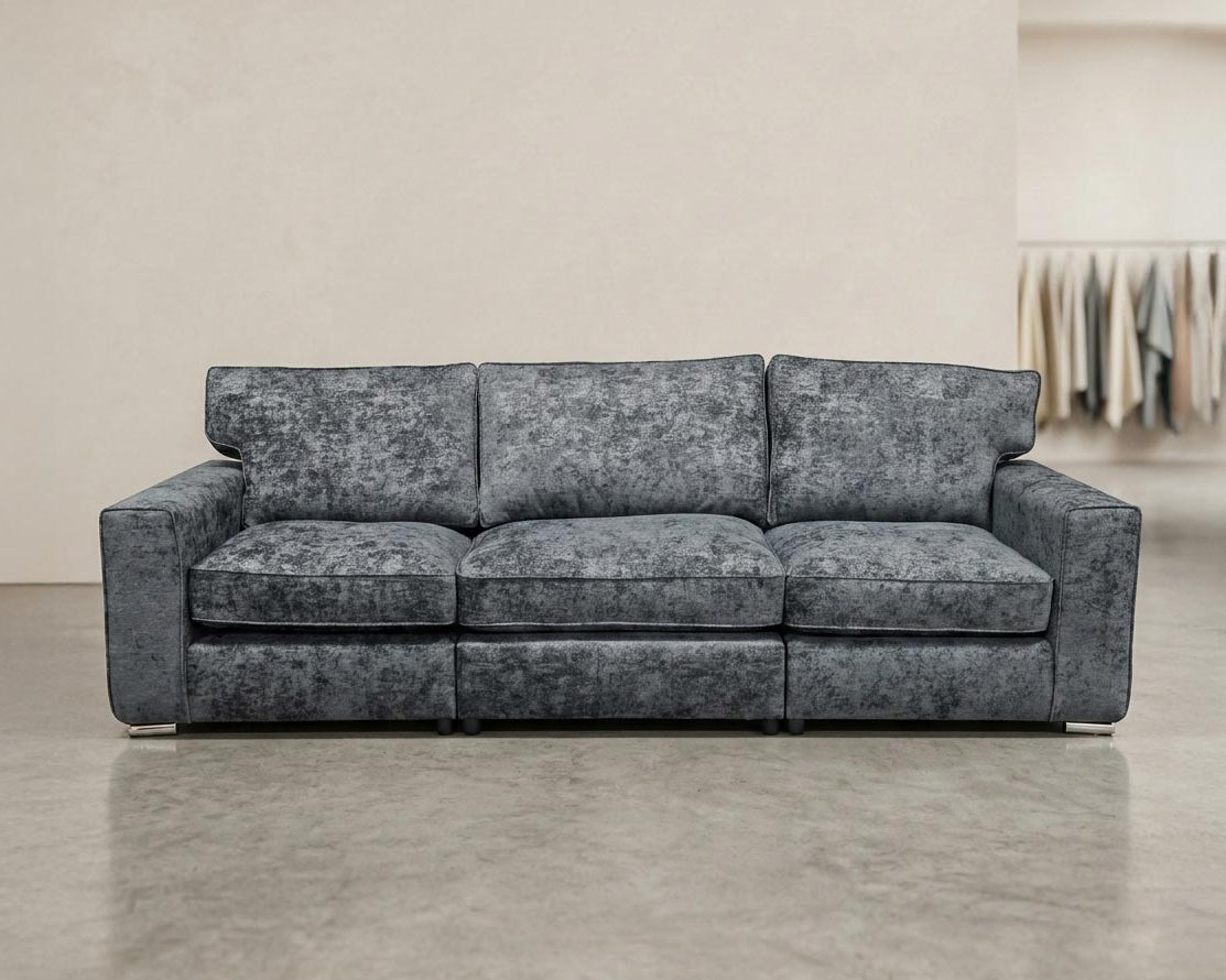 Metro Slate Luxe 3-Seater Sofa
