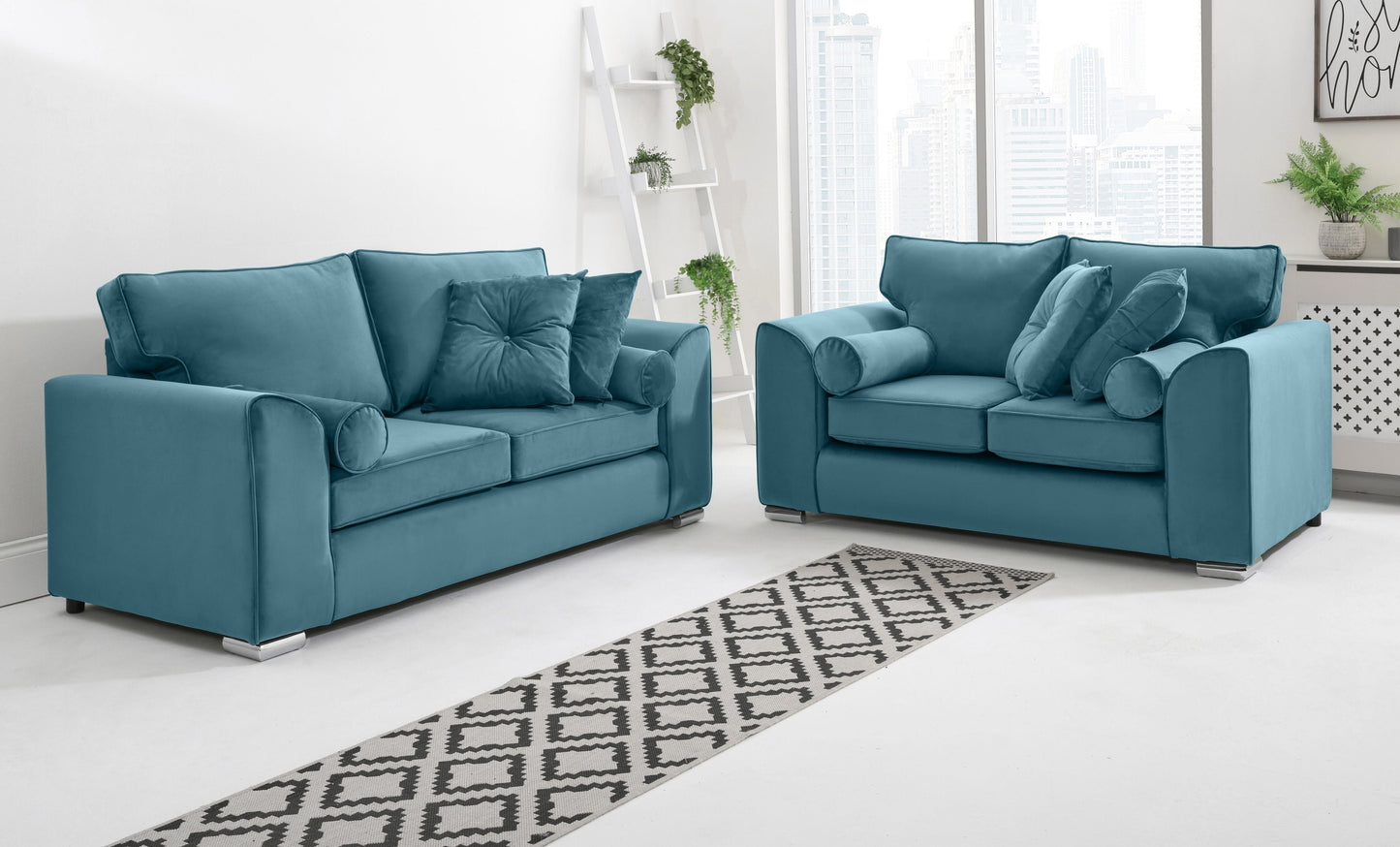 Dylan 3+2 Fullback + Extra Cushions - Sofa Scape UK