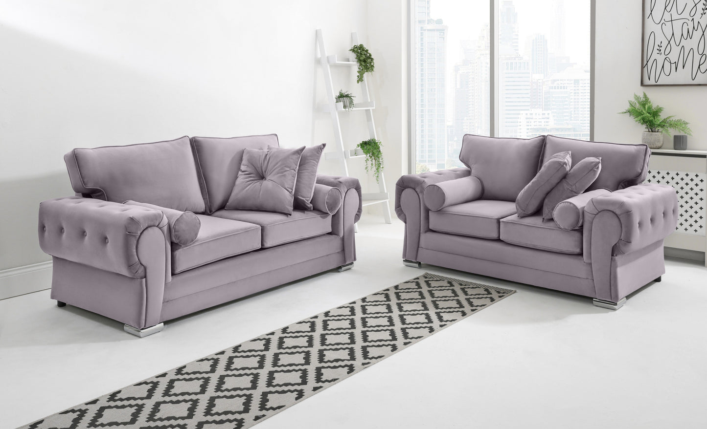 Lucera Plush 3+2 Fullback + Extra Cushions