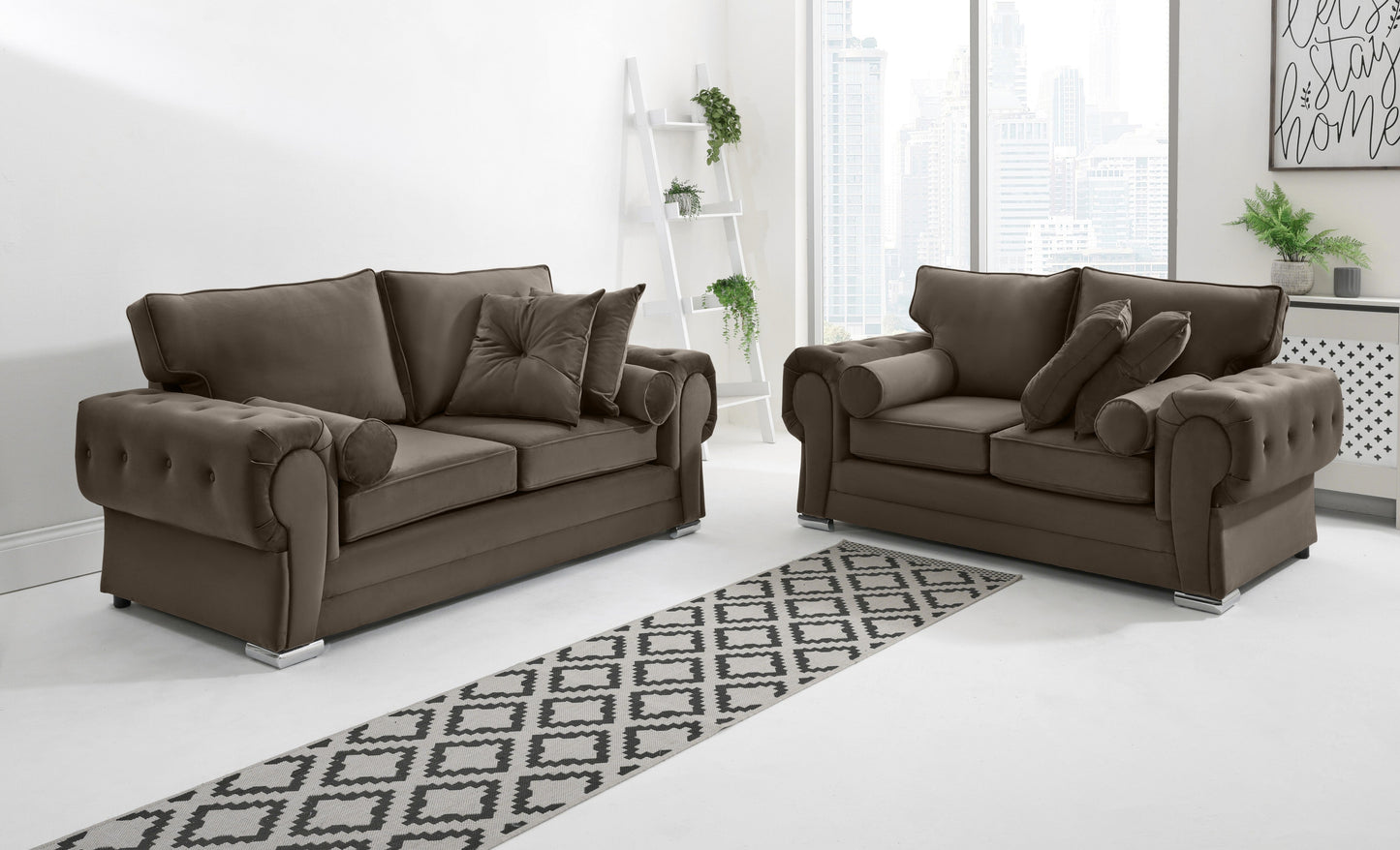 Lucera Plush 3+2 Fullback + Extra Cushions