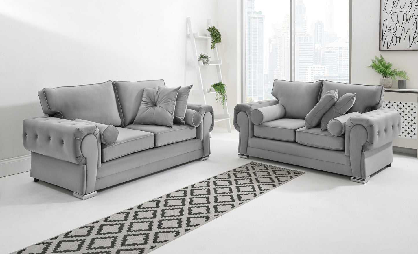 Lucera Plush 3+2 Fullback + Extra Cushions