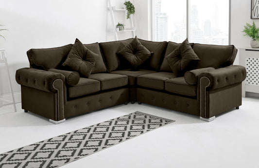 Novara Corner Fullback + Extra Cushions - Sofa Scape UK