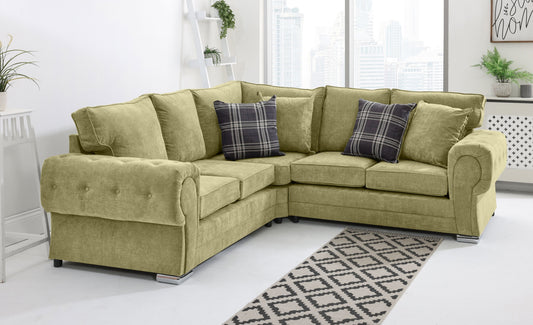 Lucera Chenile Corner Fullback + Extra Cushions