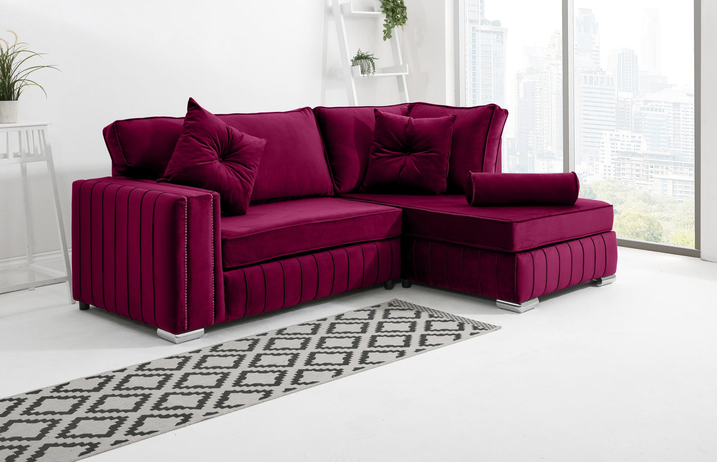 Elara Lounge Fullback + Extra Cushions