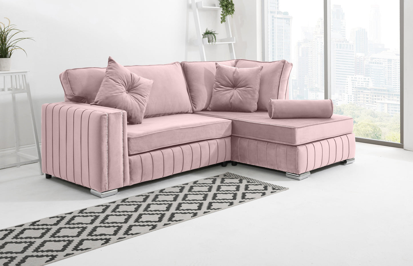 Elara Lounge Fullback - Facing Right + Extra Cushions